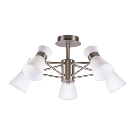 Lamp Ceiling Economy Highlight 60554/5sn WT, 5x60W, E14, 24.5x57x57 cm, gray color gray