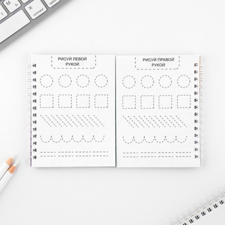 Set: Double notebook with tasks and Panda handle and Panda-7