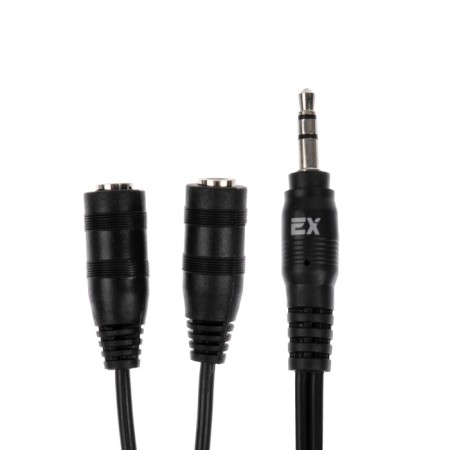 Adapter Exployd Ex-K-1415, Jack 3.5-2xjack 3.5, for micro and headphones, 0.2 m, black-4