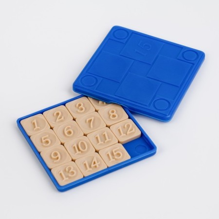 Puzzle "Fecel", logical board game, blue-1