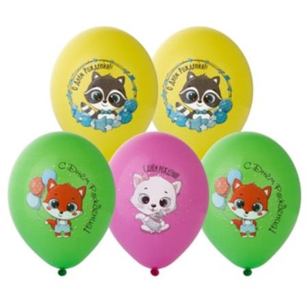 Shar Latex 14 "" With DR! Beasts ", pastel, 1-way, set 25 pcs., Mix