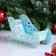 New Year. Wooden Kashpo, 23 × 10 × 14 cm "Sanka", gift packaging, blue pastel