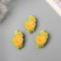 Decor for creativity wood, felt "clothespin. Chick with a flower" Set 3 pcs 1.8x3x5.1 cm 1047339