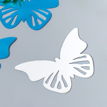 Interior mirror sticker "Openwork" set 3 pcs blue 11x7.5 cm-2