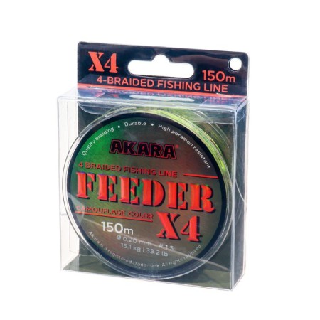 Akara Feeder X4 KMF cord, diameter 0.2 mm, test 15.1 kg, 150 m, kmf-1