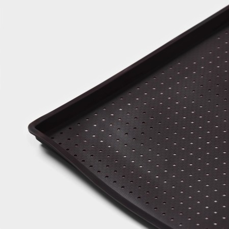Rug perforated rectangular shade, silicone, 40 × 31 × 1 cm, brown color-8