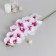 Artificial flowers "Galatea orchid" 95 cm, white-violet