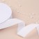 Velvet tape, 25 mm, 18 ± 1 m, white color No. 01