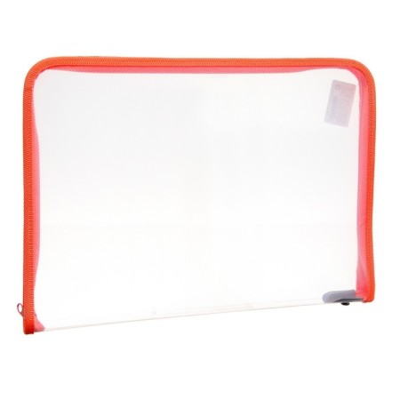 Plastic folder A4, 325 x 230 x 25 mm, lightning around, calligrata "office", PM-A4-01, 0.5 mm, transparent, pastel, peach-3