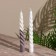 Candle twisted two -tone 2.2x2.2x18 cm, soy wax mix