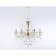 Crystal chandelier with Ambrella Light, Classic, Tr4923, 6HE14, Gold, White Color