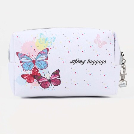 Cosmetic bag with lightning, white/multi -colored color-1