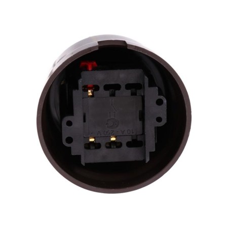 Bironi switch, 1 key, plastic, brown-1