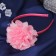 Hair cap "chosen" thread of pearls, 0.9 cm, pink