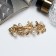 Halfish hair clip "prestige" branches, 7 cm, gold
