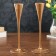 Glass "Narrow glass" Gold matte set 2 pcs 28x10.8x10.8 cm