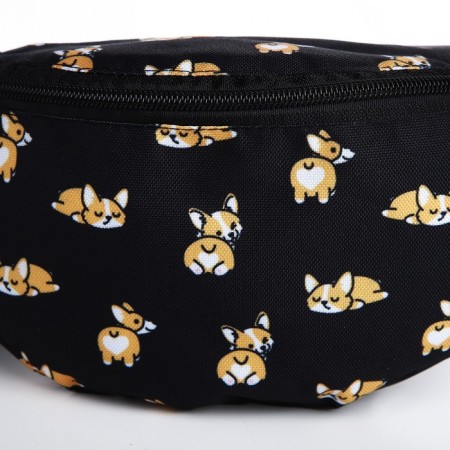 Board Board "Corgi", 32x8x15 cm, lightning department, external pocket, black color-2