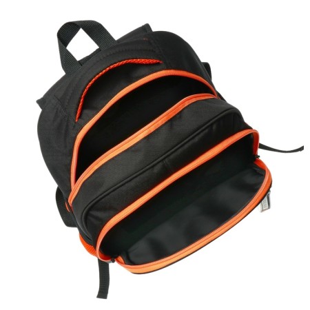 School backpack, 40 x 33 x 19 cm, ergonomic back, Stavia "capybara", black/orange-8