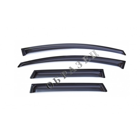 Window deflectors Mitsubishi Pajero Sport, 2015-, Dark