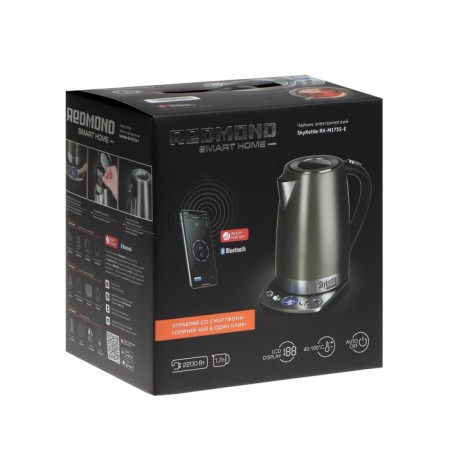 Electric kettle Redmond RK-M173S-E, Metal, 1.7 L, 2200 W, Gray-7