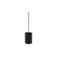 Axentia Nero toilet set, made of black matte ceramics with lines