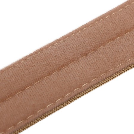 A collar with a soft lining, 59 x 4 cm, Osh 35-45 cm, sand-8