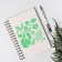 Plastic stencil "Leaves" 13x13 cm