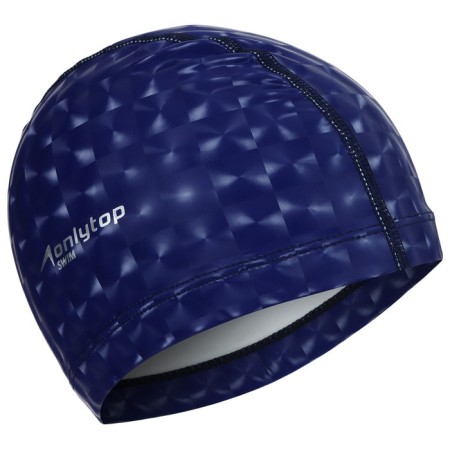 Шапочка для плавания взрослая ONLYTOP, тканевая, обхват 54-60 см-2