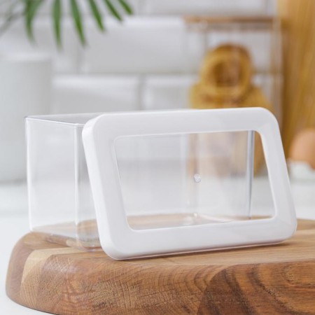 Container for bulk products "Step", 1.1 l, 16 × 10 × 9.5 cm, white color-2