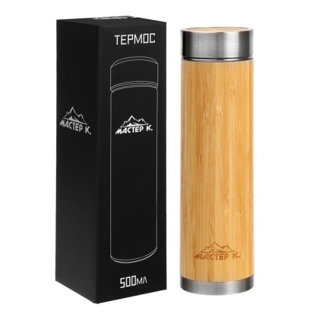 Thermos, series: Wood, "Master K", 500 ml, with a strainer-2