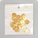 Buttons plastic 4 punctures "Golden" 2x2 cm set 20 pcs