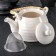 Hot teapot "White Clouds", 600 ml, with metal sieve
