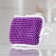 Body sponge with a peeling effect, 10 × 12 × 4 cm, color mix