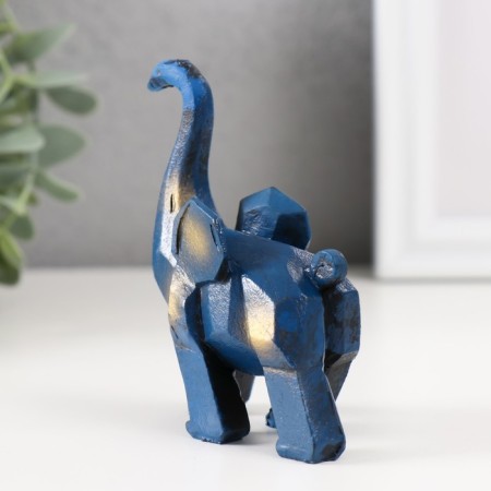 Souvenir Polystone "Blue Elephant" 3x8x8.5 cm-1
