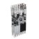 Automatic black gel handle "anime", with a rubber holder, black and white case, mix
