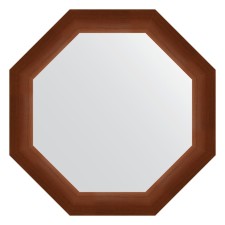 Mirror in the baguette frame, walnut 65 mm, 57x57 cm