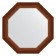 Mirror in the baguette frame, walnut 65 mm, 57x57 cm