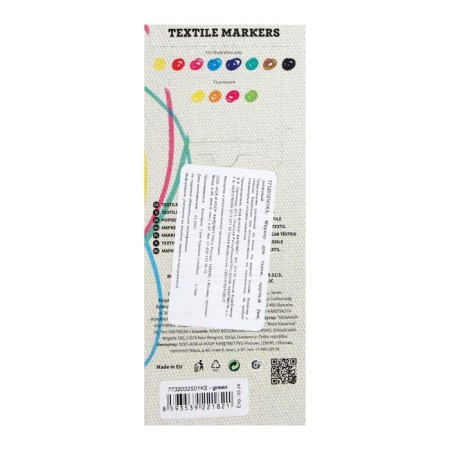 Markker for fabric 2.0 mm KOH-I-NOOR 3203/25, letter length 500 m, green-7