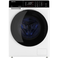 Стиральная машина HIBERG i-DDQ9 - 10714 W, класс А+++, 1400 об/мин, до 10.5 кг, бело-чёрная   102613