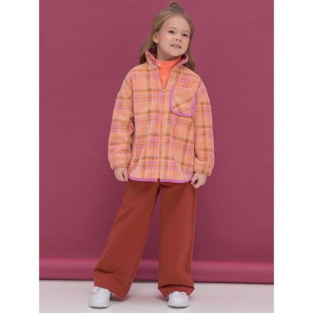 Jacket for girls, height 98 cm, peach color-9