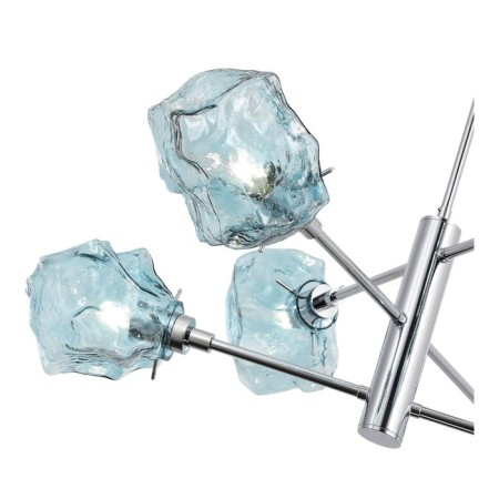 Ceiling Ceiling ST LUCE. SL1175.112.06. Portici. 6x40 watts, E14, 85x85x56 cm, chromium color-2
