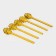 Glass stick for honey "Medok", 15 × 3.2 cm, yellow color
