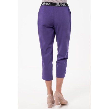Female trousers, size 44, purple color-4
