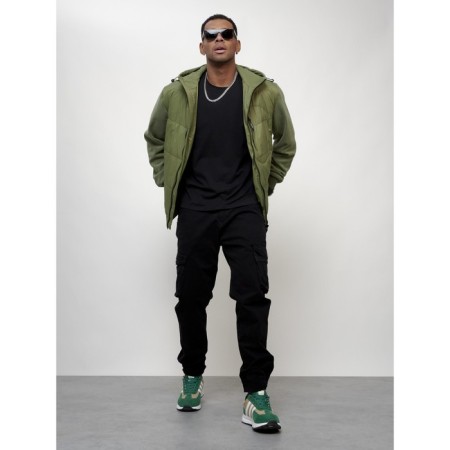 Sports male jacket, size 58, green color-5