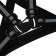 Signal vest, reflecting with adjustable size, black