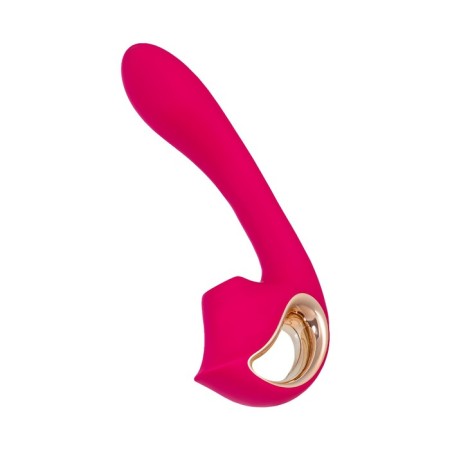 Unrealistic vibrator of the stiles stiles, 16.9 cm, silicone, pink color-11