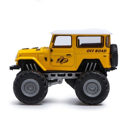 Metal machine "Big Future", inertial, yellow color-1