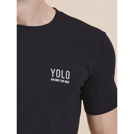 Male T -shirt, size XL, black color-3