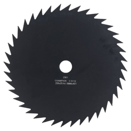 CHAMPION C5110 trimmer knife, with acute -angled teeth, 40 teeth, 255x25.4 mm-1