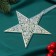 Christmas tree decoration "elegant" 12.5x12.5 cm, transparent overflow
